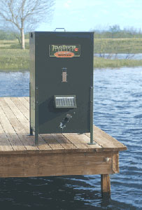 Texas Hunter 425 lb. Feeder on Dock